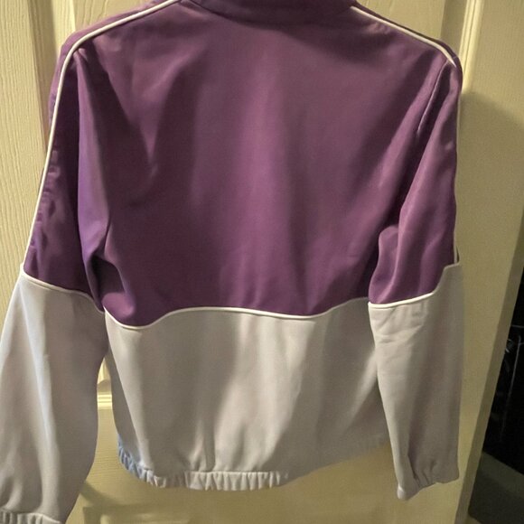 Adidas Original Vintage 2 Tone jacket (Purple and Grey) Sz Small - Picture 2 of 2